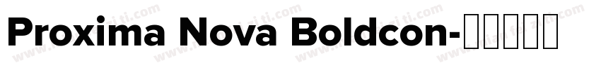 Proxima Nova Boldcon字体转换